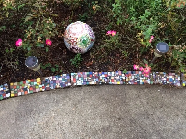Mosaic Garden Bricks by Heidi Borchers