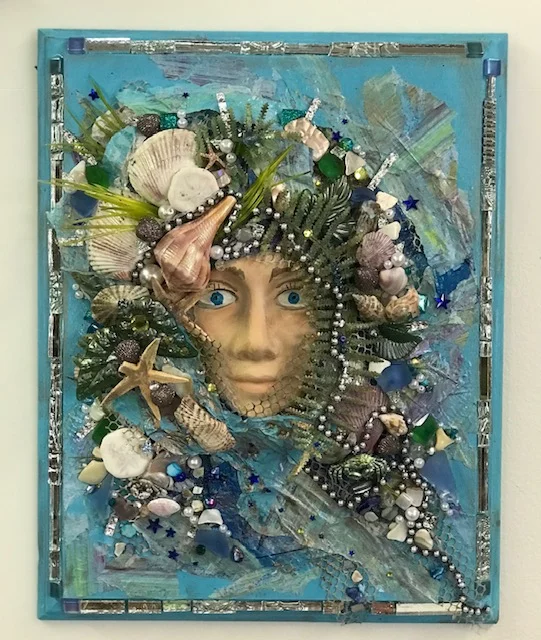 Sea Spirit Mosaic Collage by Heidi Borchers