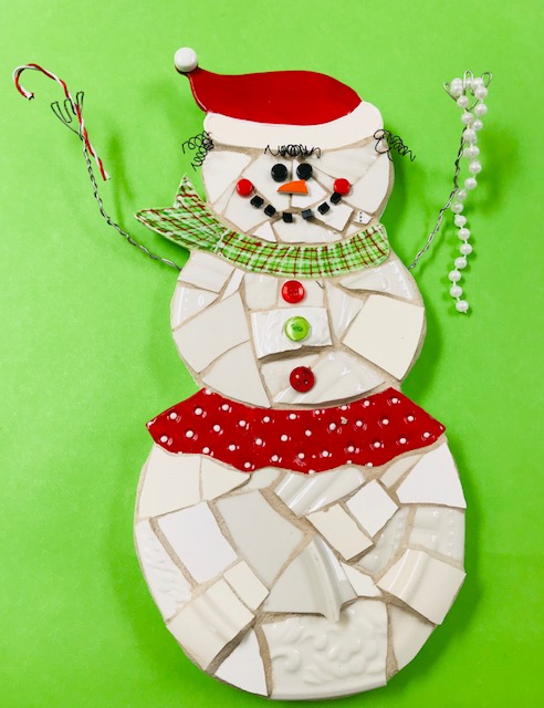 Snowgirl Mosaic by Heidi Borchers