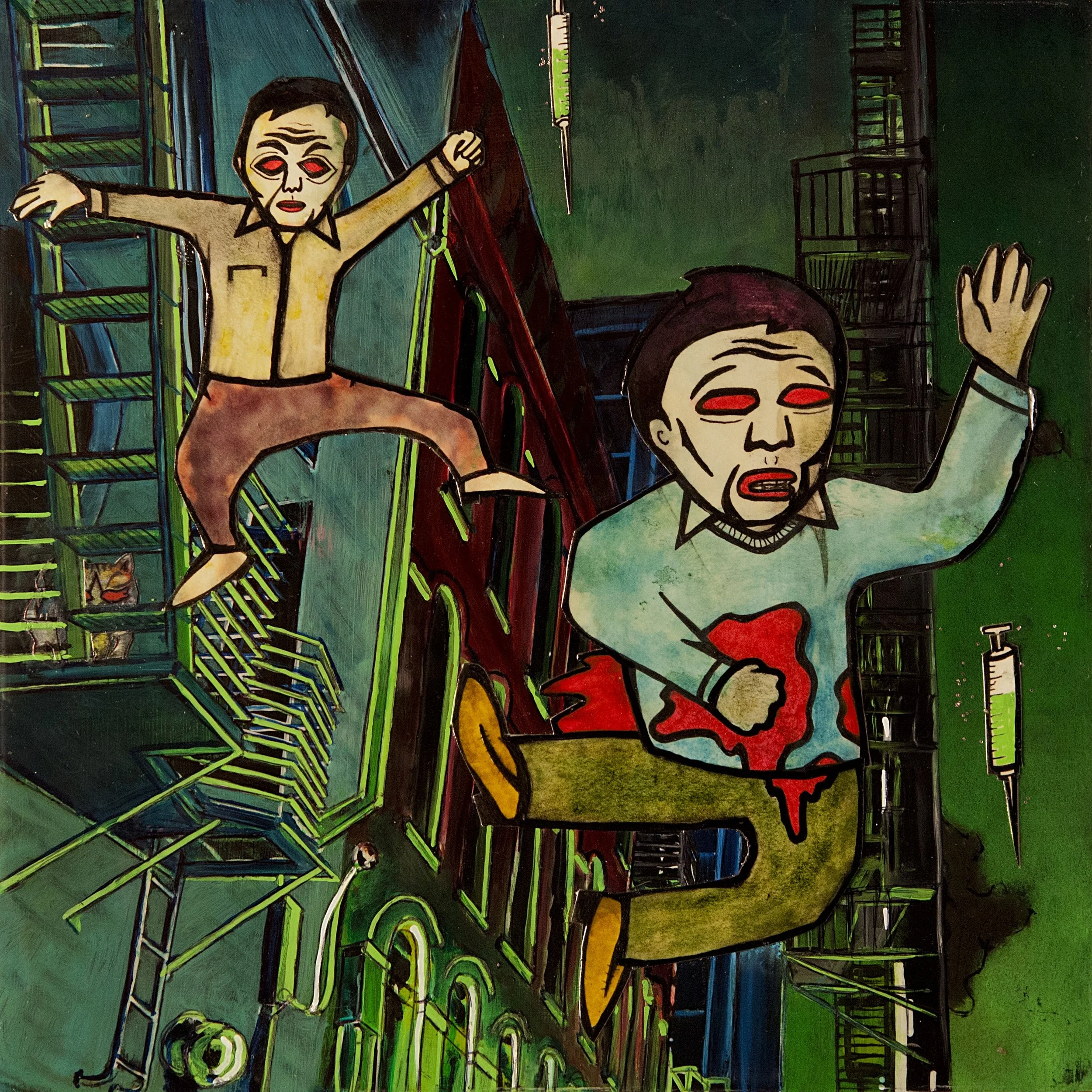 And men jumping off buildings, hissing foreign profanities as they fell.