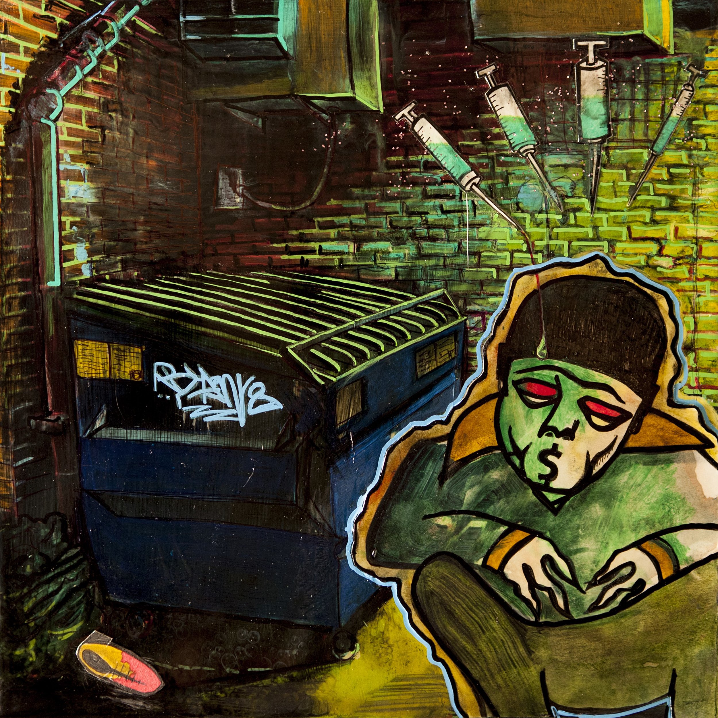 By a dumpster behind the parking garage, he found a messiah crowned with needles.