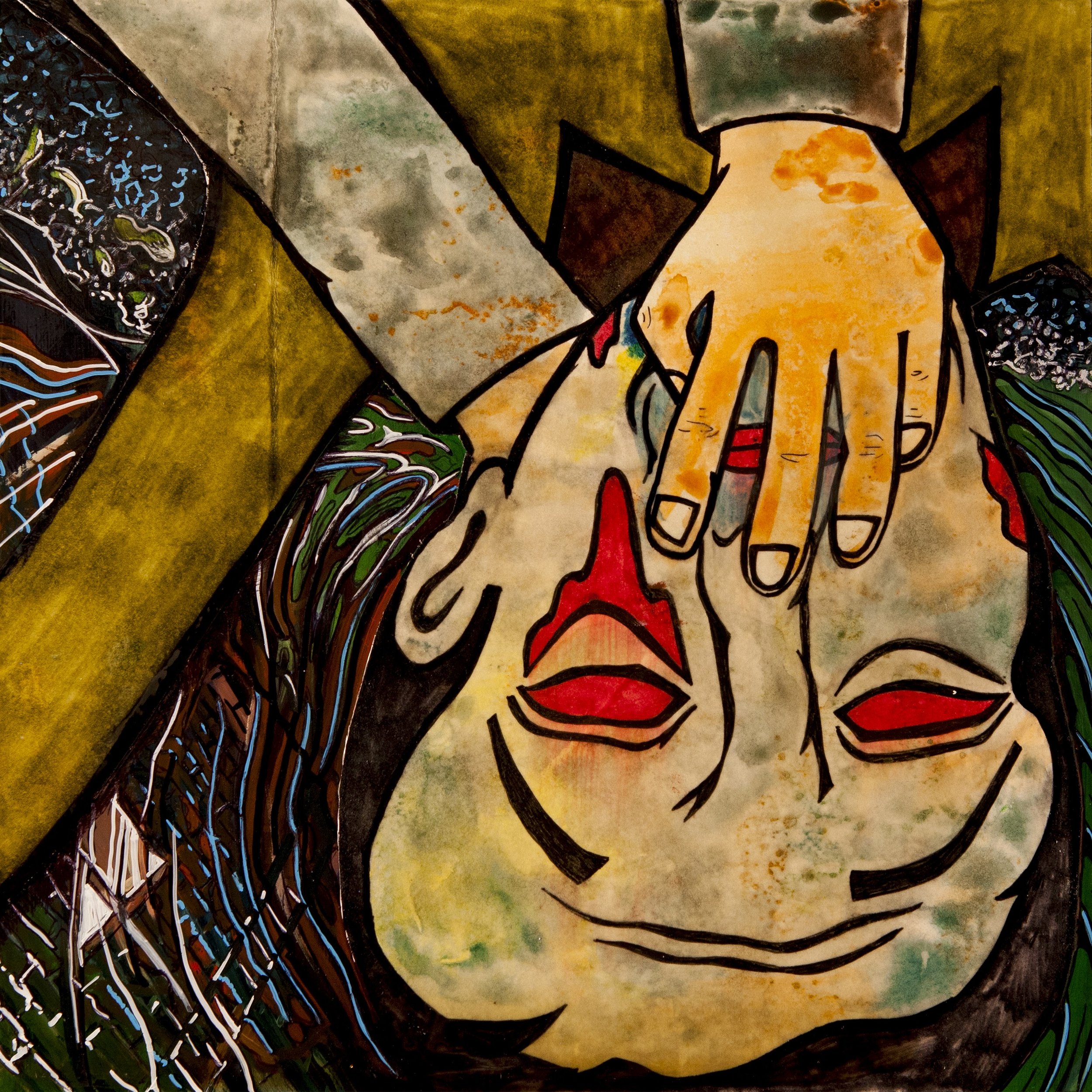 The being covered the victim's face and said softly: sleep now.