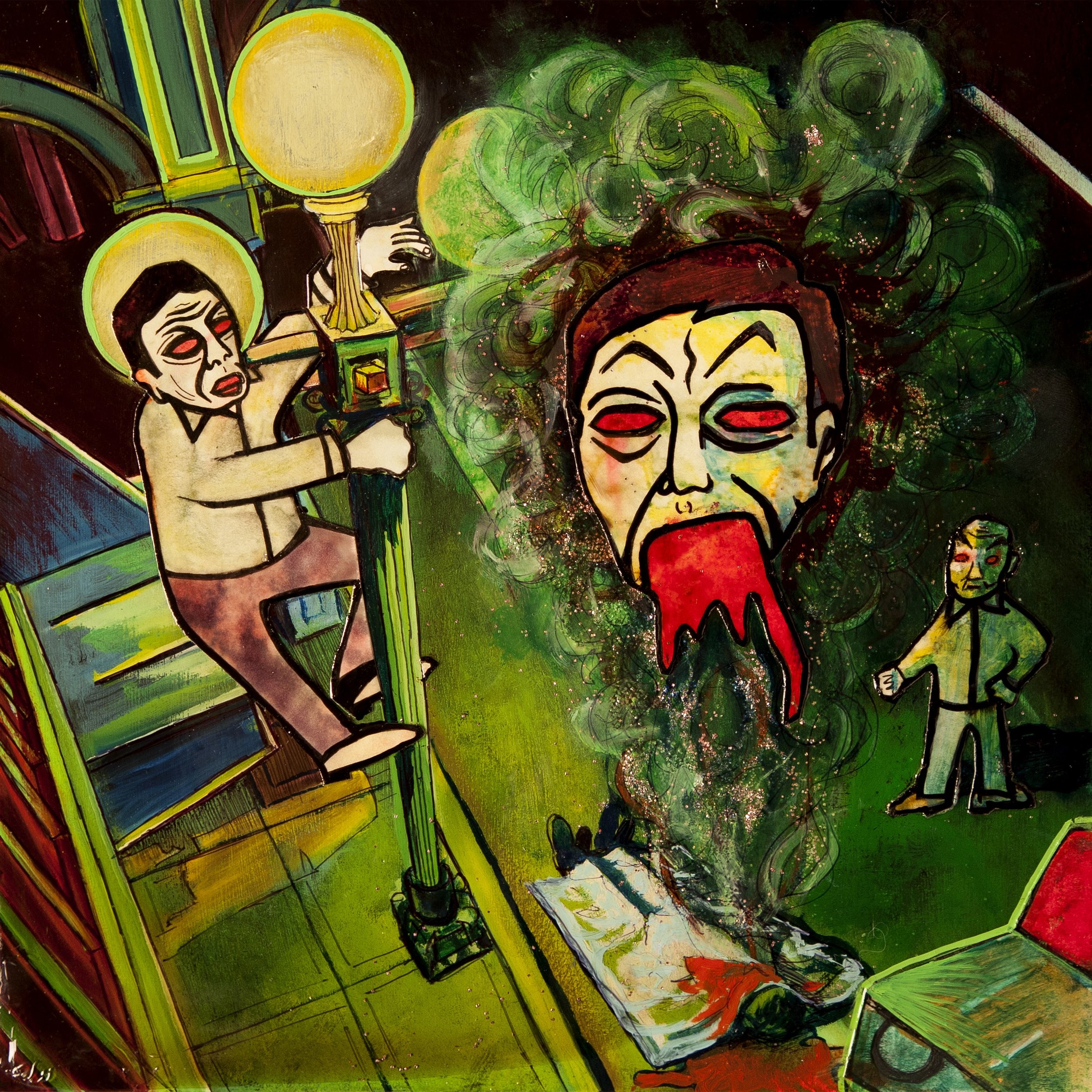 The victim's head took flight, attracting the curious and the cruel. It was time for the being to go home.