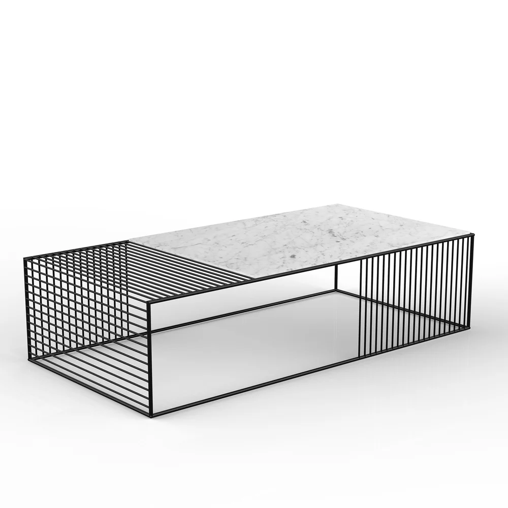 Wire Coffee Table Large Rectangle Iacoli Mcallister