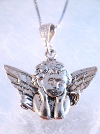 Sterling Silver Cherub pendant — SAGRADA