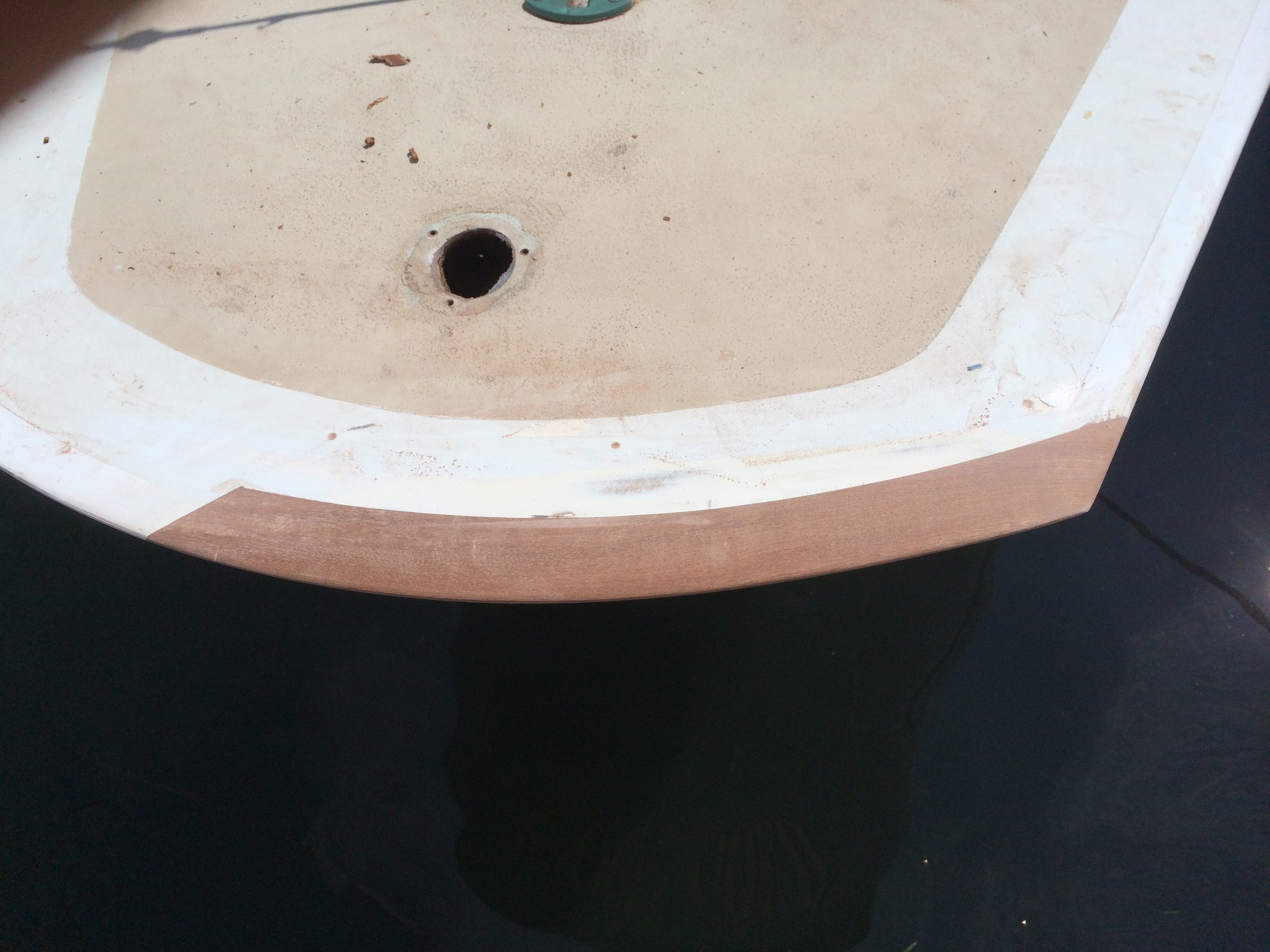  Transom repairs aboard IOD 