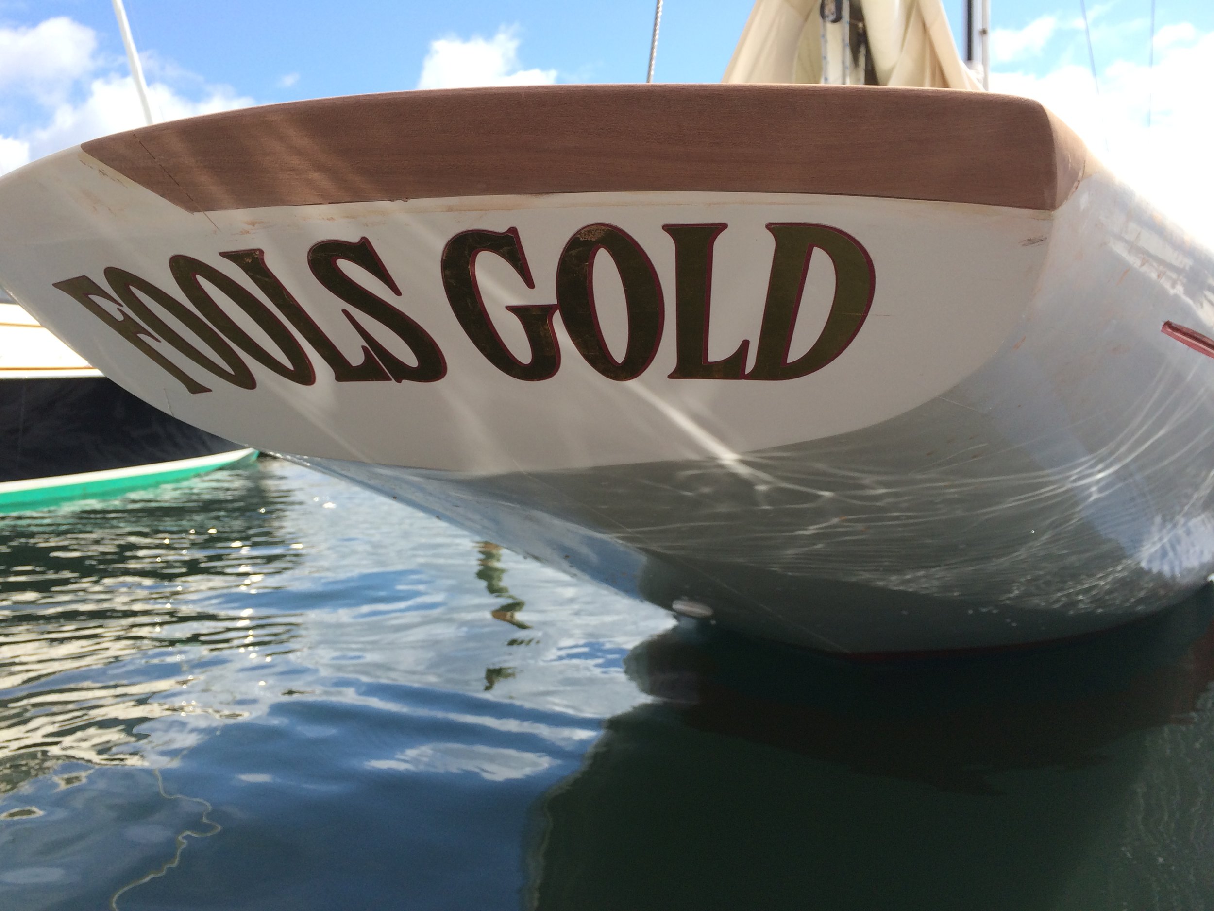  Transom repair aboard IOD 