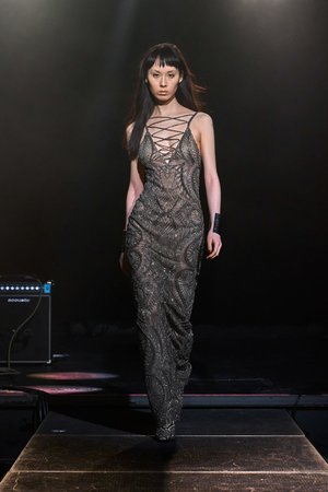 SILVER SWIRLS DRESS