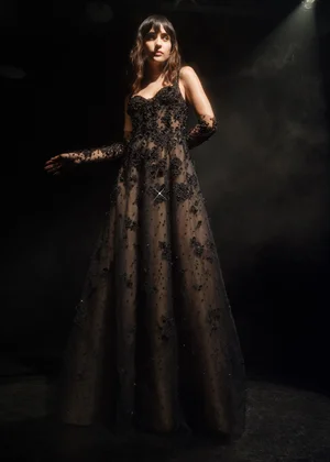NIGHT LILY OF THE VALLEY DRESS