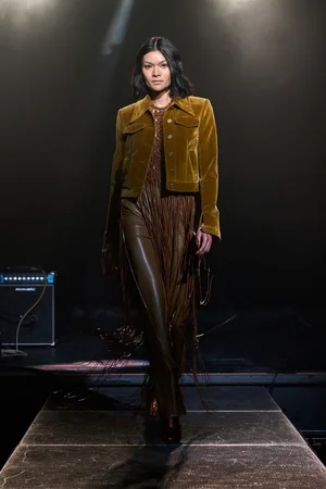 VEGAN LEATHER MACRAMÉ TOP