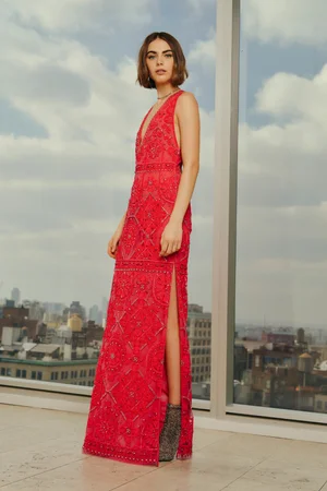 PINK POINT NOUÉ DRESS