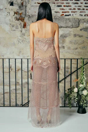 BLUSH DREAM WEAVER DRESS
