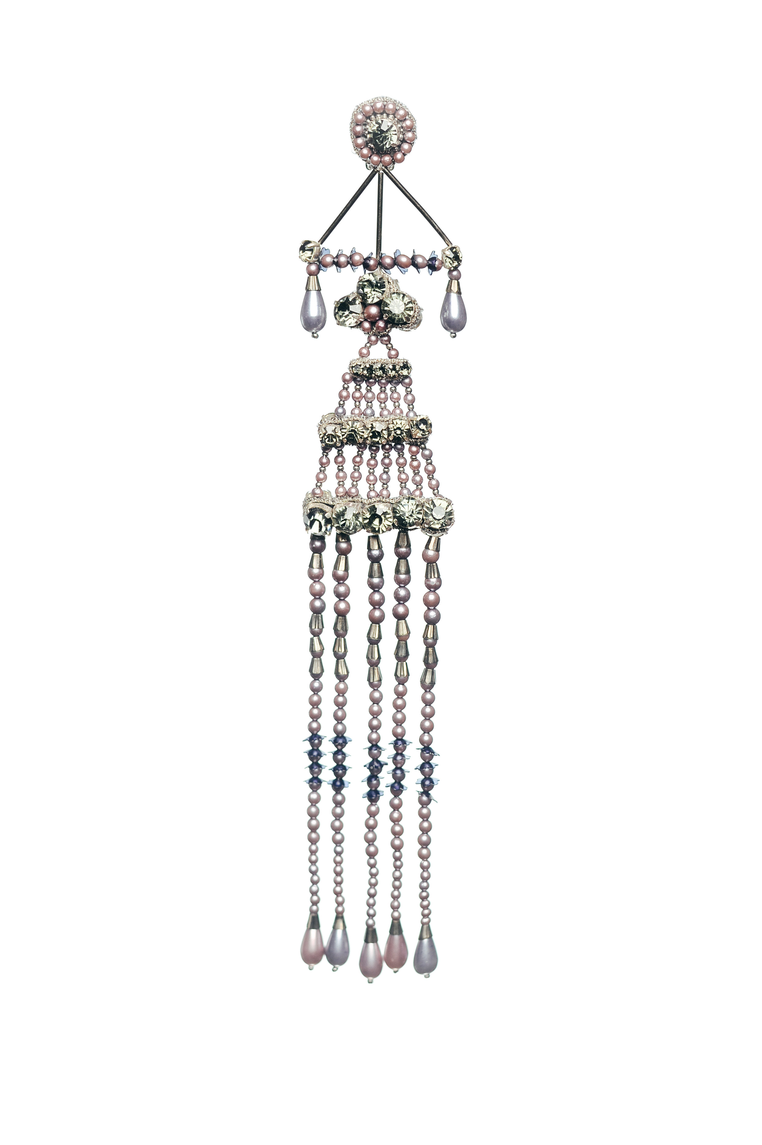 Share 124+ gunmetal chandelier earrings best