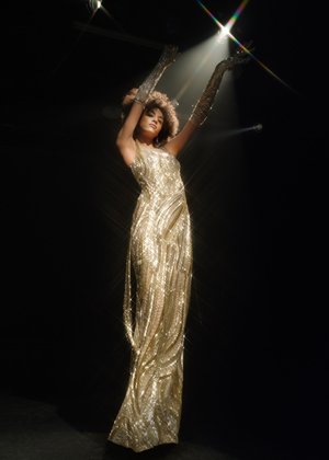CHAMPAGNE FRANGE DE SIRÉNE dress