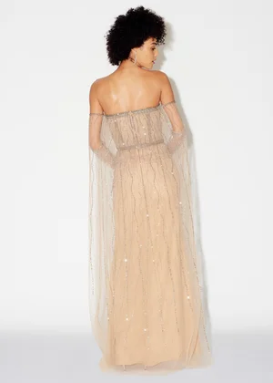 NOVA CAPED DRESS