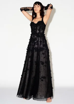 NIGHT LILY OF THE VALLEY DRESS