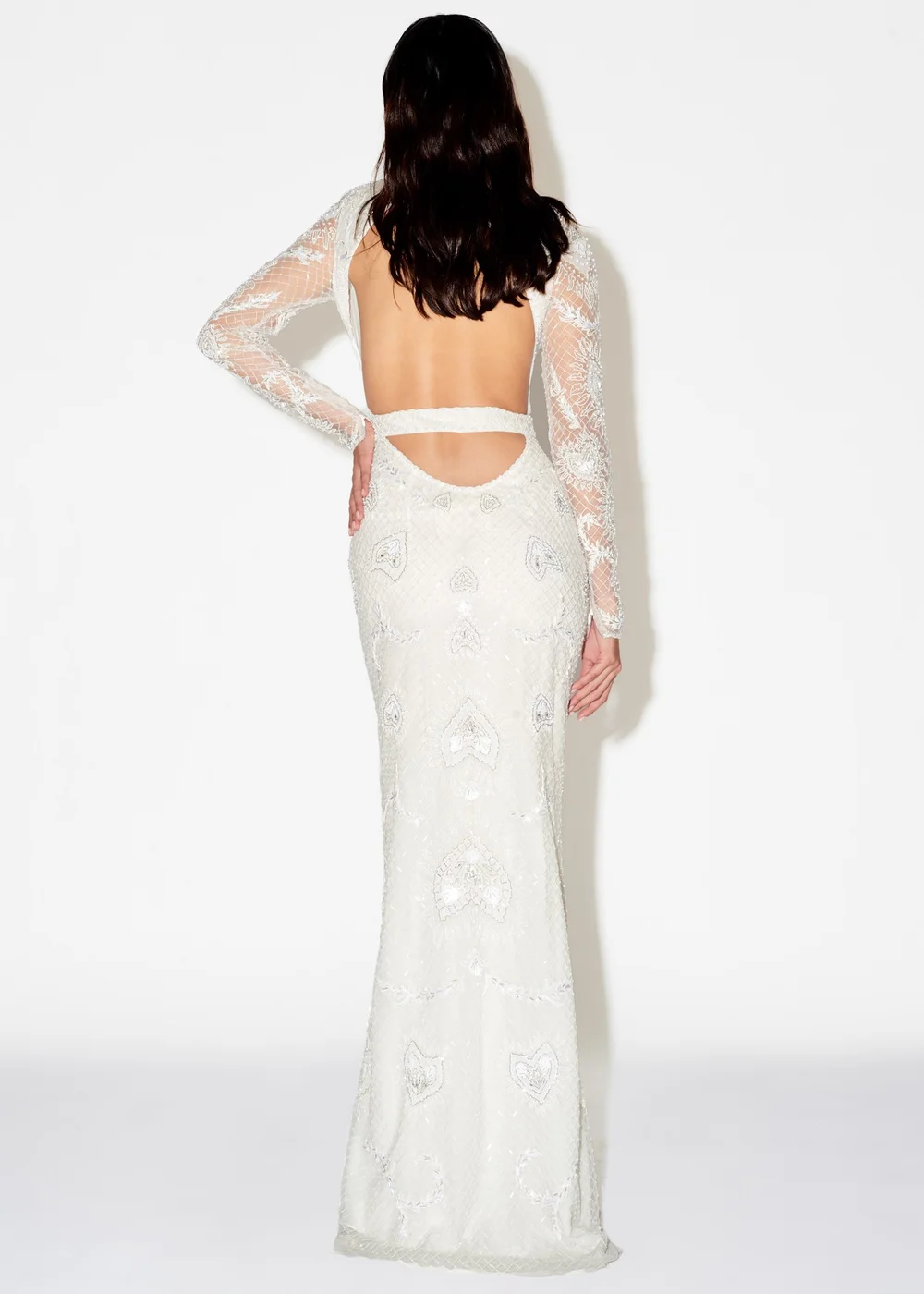 HEART ON FIRE OPEN-BACK DRESS CUCCULELLI SHAHEEN HEART ON FIRE OPEN-BACK DRESS CUCCULELLI SHAHEEN