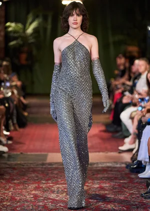 CRISTAUX GRID JUMPSUIT
