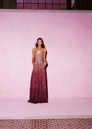 DEGRADÉ MEDALLION DRESS