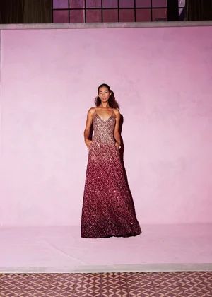 DEGRADÉ MEDALLION DRESS