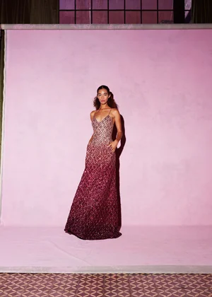 DEGRADÉ MEDALLION DRESS