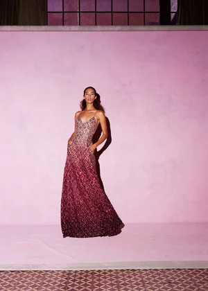 DEGRADÉ MEDALLION DRESS