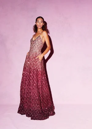 DEGRADÉ MEDALLION DRESS