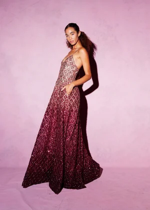 DEGRADÉ MEDALLION DRESS