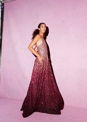 DEGRADÉ MEDALLION DRESS