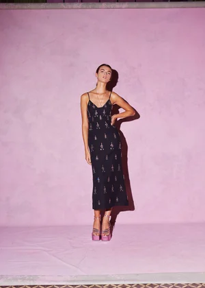 CRISTAUX MEDALLION DRESS