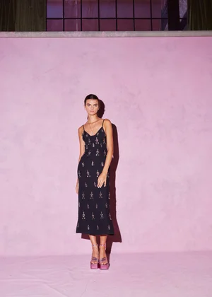 CRISTAUX MEDALLION DRESS