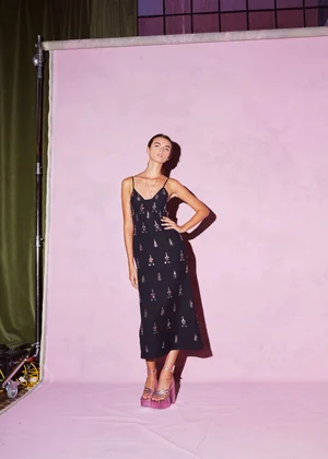 CRISTAUX MEDALLION DRESS