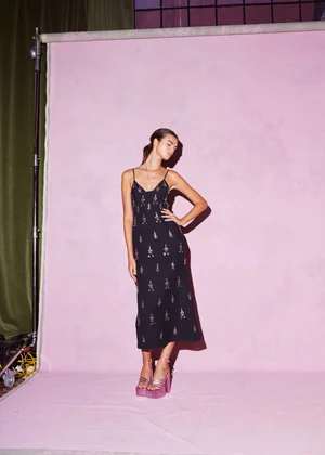 CRISTAUX MEDALLION DRESS