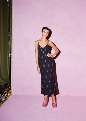 CRISTAUX MEDALLION DRESS