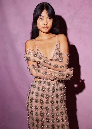 SUNBURST MEDALLION DRESS