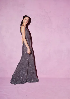 CRYSTAL RONDELS DRESS