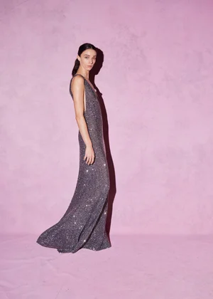 CRYSTAL RONDELS DRESS