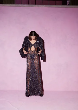 ANODISÉ FRINGE JACKET AND DRESS