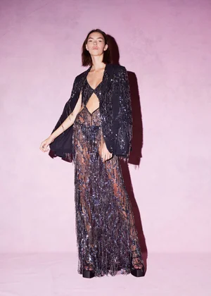 ANODISÉ FRINGE JACKET AND DRESS
