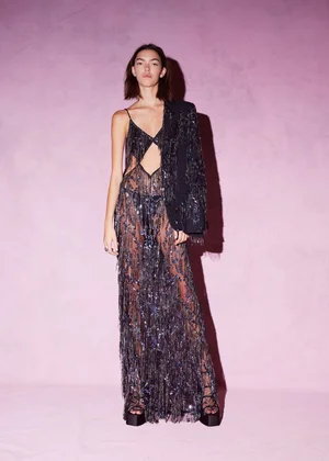 ANODISÉ FRINGE JACKET AND DRESS