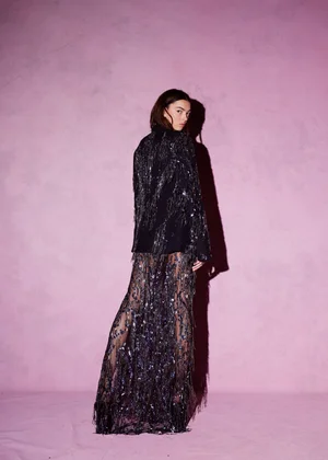 ANODISÉ FRINGE JACKET AND DRESS
