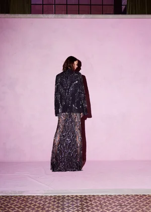 ANODISÉ FRINGE JACKET AND DRESS