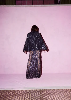 ANODISÉ FRINGE JACKET AND DRESS