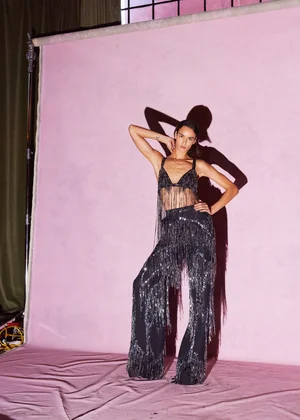 ANODISÉ FRINGE TOP AND PANT