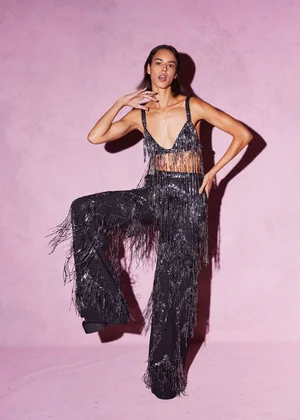 ANODISÉ FRINGE TOP AND PANT