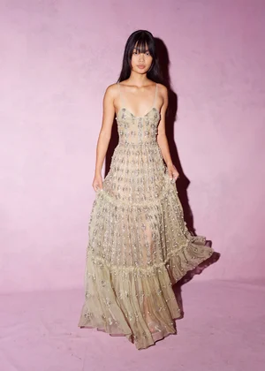 JADE SUNBURST MEDALLION DRESS