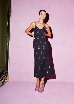 CRISTAUX MEDALLION DRESS