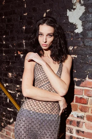 RETE CRISTAUX SMOKE DRESS
