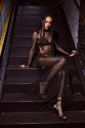 RETE 30 NETTING DRESS