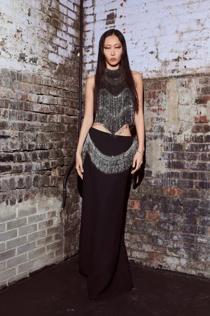 LE ALBA FRINGE TOP AND SKIRT
